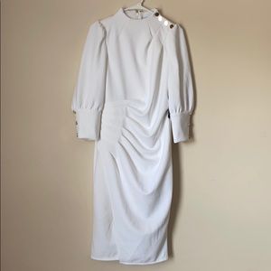 New York & Company Button-Accent Dress